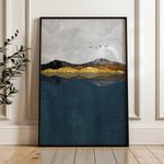 Abstract 020 Canvas Art 18" x 24" / 45 x 60 cm / Black
