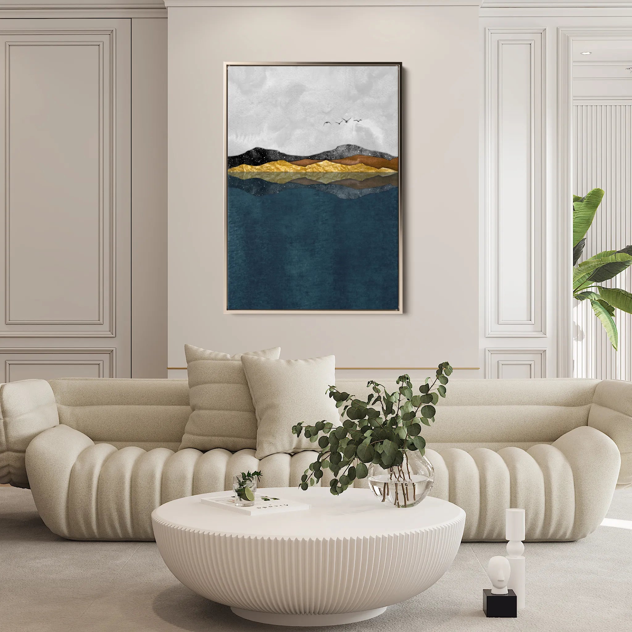 Abstract 020 Canvas Art 18" x 24" / 45 x 60 cm / Black
