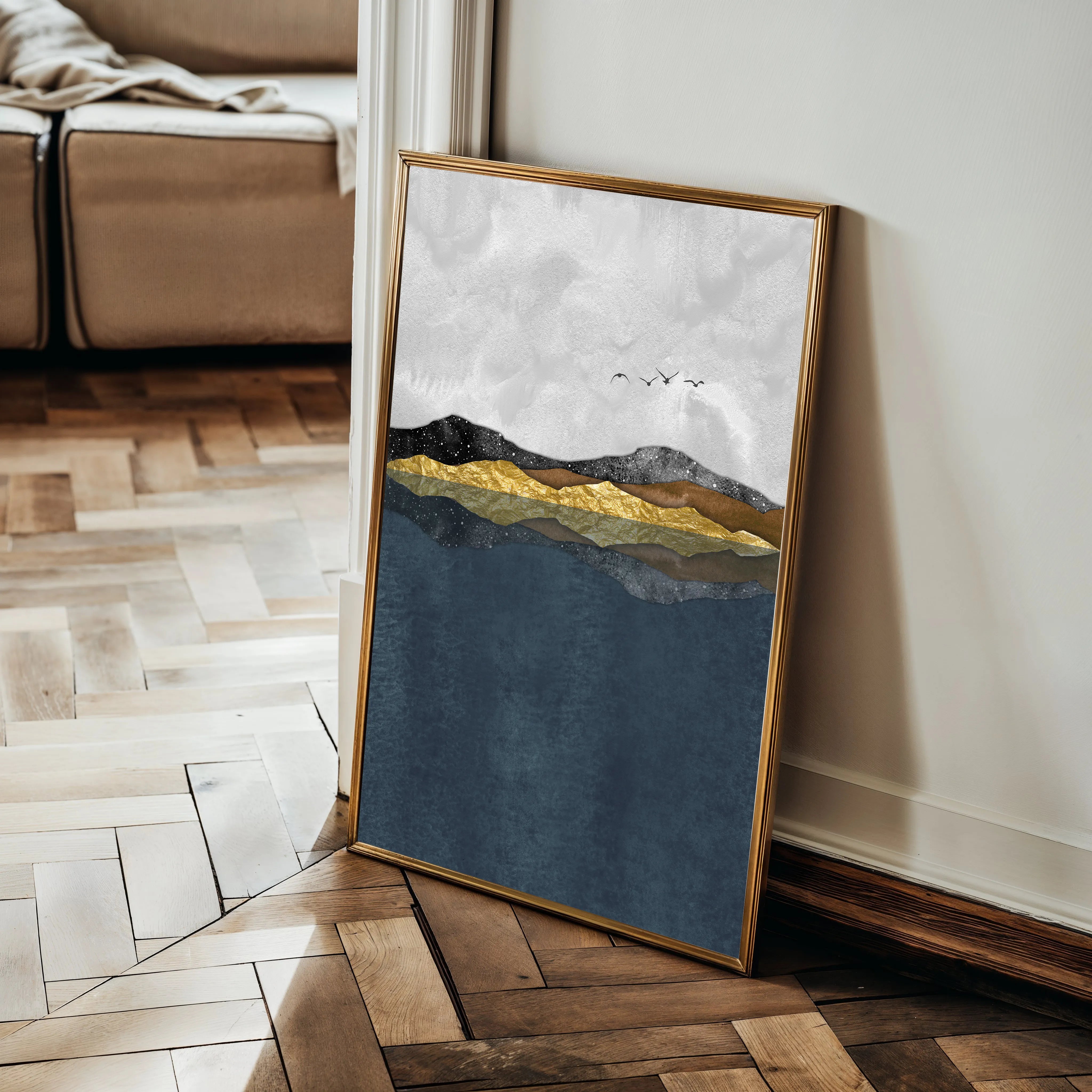 Abstract 020 Canvas Art 18" x 24" / 45 x 60 cm / Black