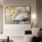 Animals 020 Canvas Art 18" x 24" / 45 x 60 cm / Black