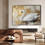 Animals 020 Canvas Art 18" x 24" / 45 x 60 cm / Black