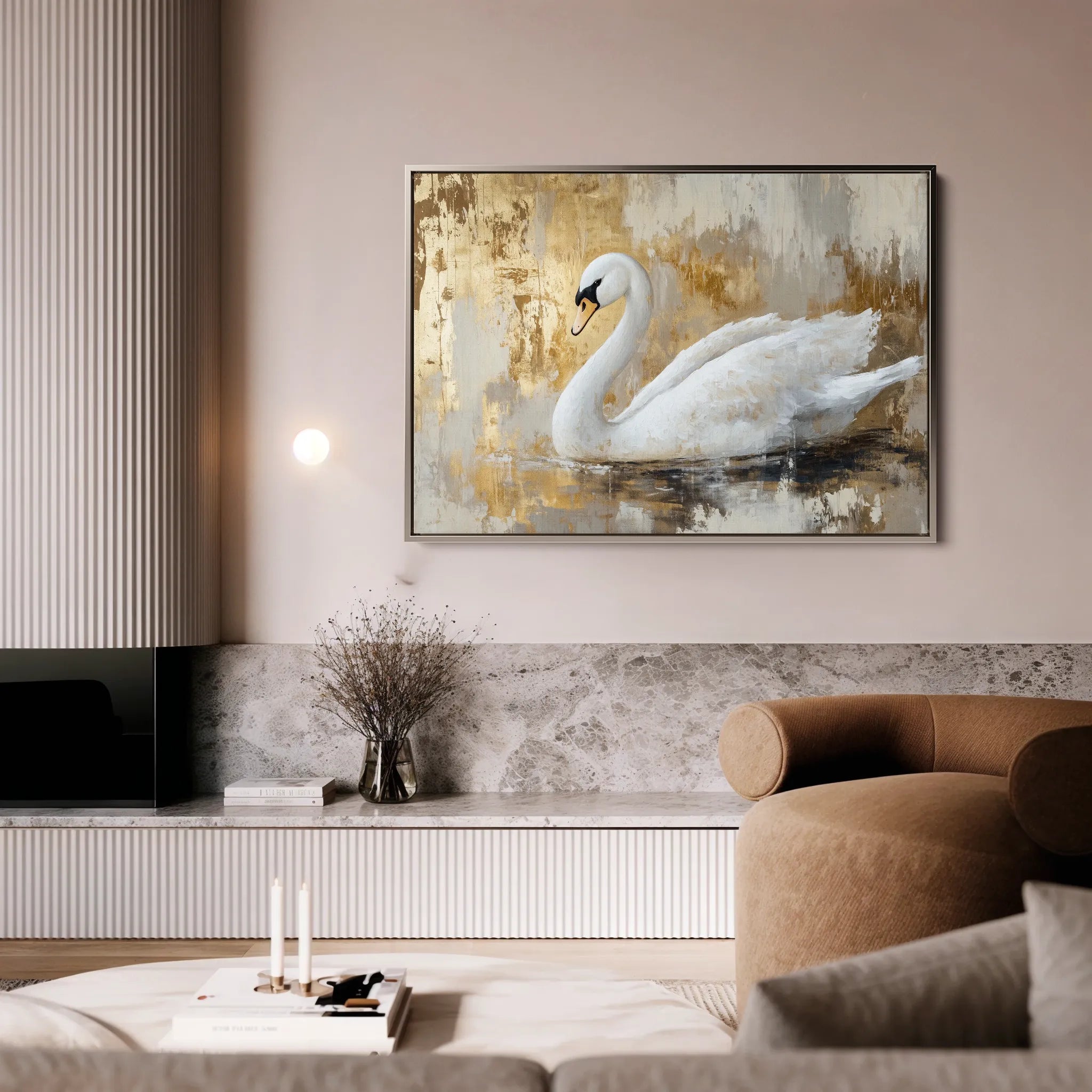Animals 020 Canvas Art 18" x 24" / 45 x 60 cm / Black