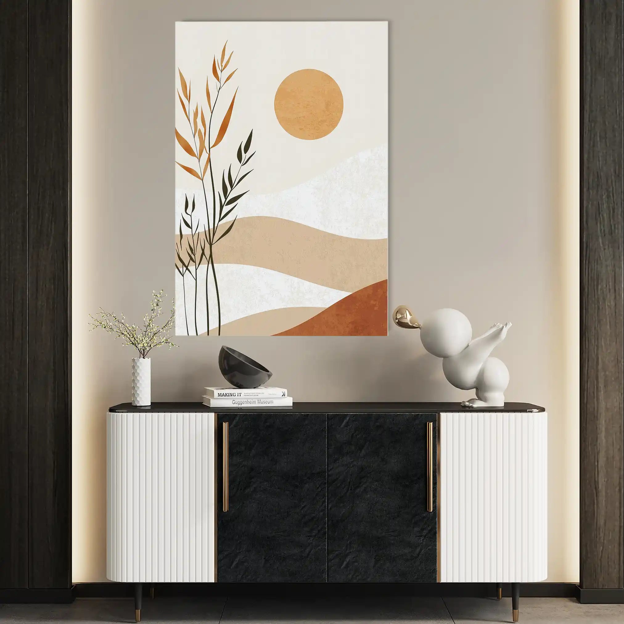 Boho 020 Canvas Art 60 x 40 cm / Black