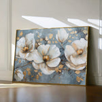 Floral 020 Canvas Art 18" x 24" / 45 x 60 cm / Black