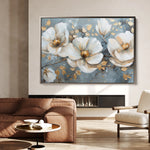Floral 020 Canvas Art 18" x 24" / 45 x 60 cm / Black
