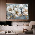 Floral 020 Canvas Art 18" x 24" / 45 x 60 cm / Black