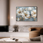 Floral 020 Canvas Art 18" x 24" / 45 x 60 cm / Black