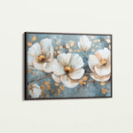 Floral 020 Canvas Art 18" x 24" / 45 x 60 cm / Black