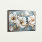 Floral 020 Canvas Art 18" x 24" / 45 x 60 cm / Black