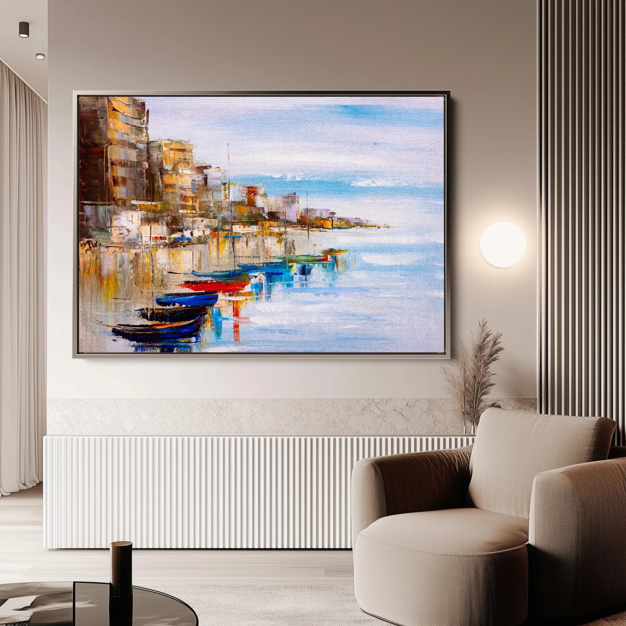 Landscape 020 Canvas Art 18" x 24" / 45 x 60 cm / Black