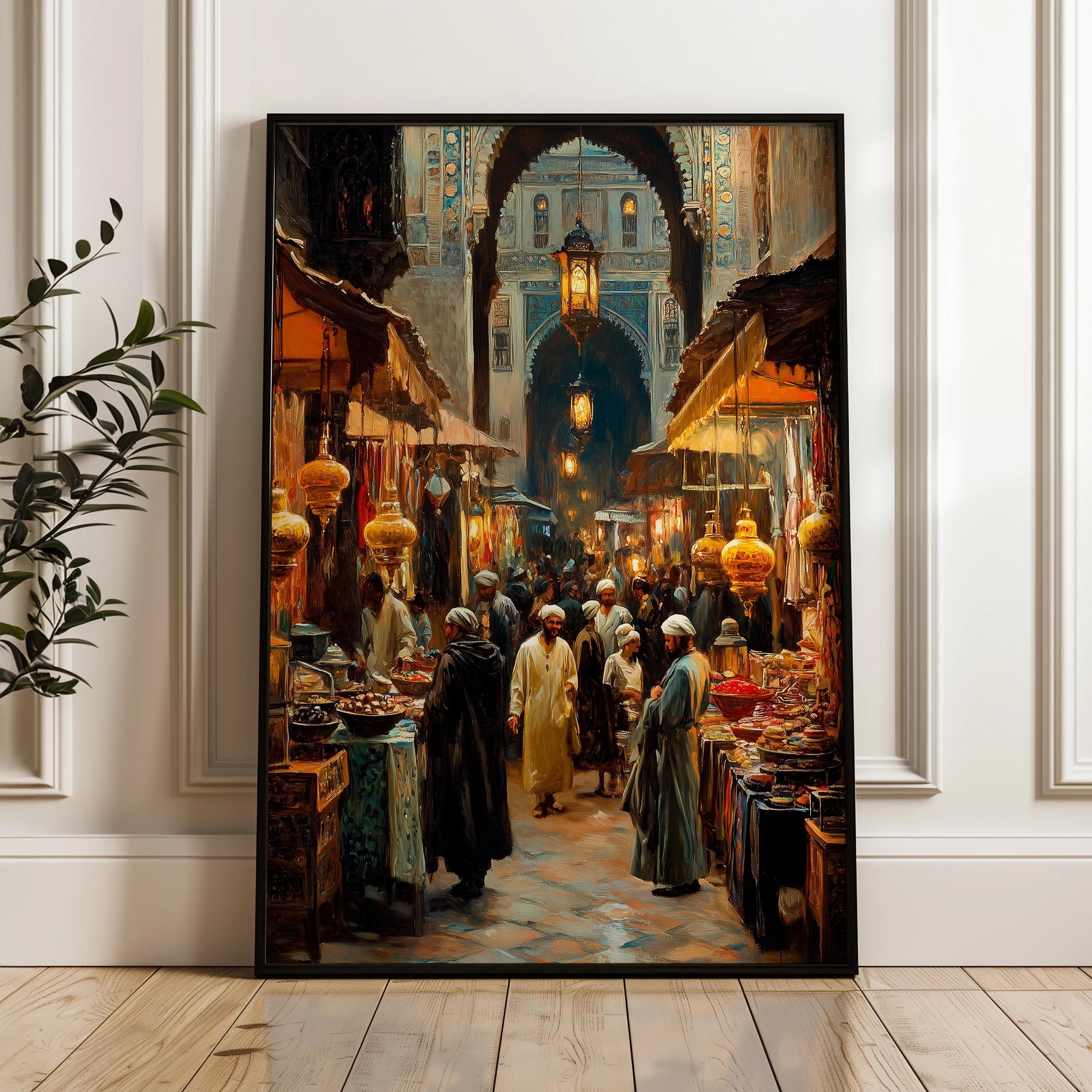 Orientalist 020 Canvas Art 18" x 24" / 45 x 60 cm / Black