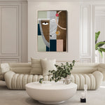 Portrait 020 Canvas Art 18" x 24" / 45 x 60 cm / Black