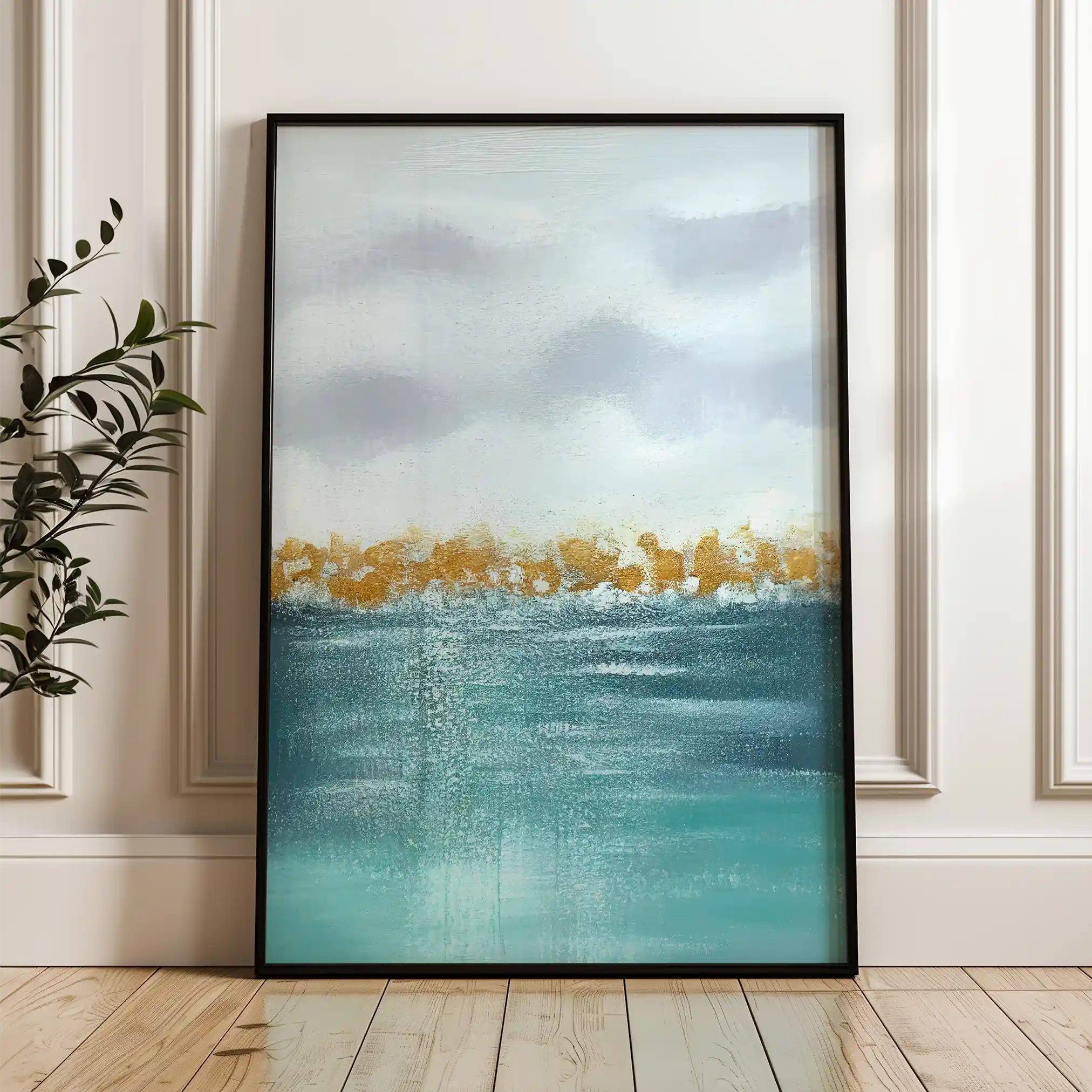 Abstract 021 Canvas Art 18" x 24" / 45 x 60 cm / Black
