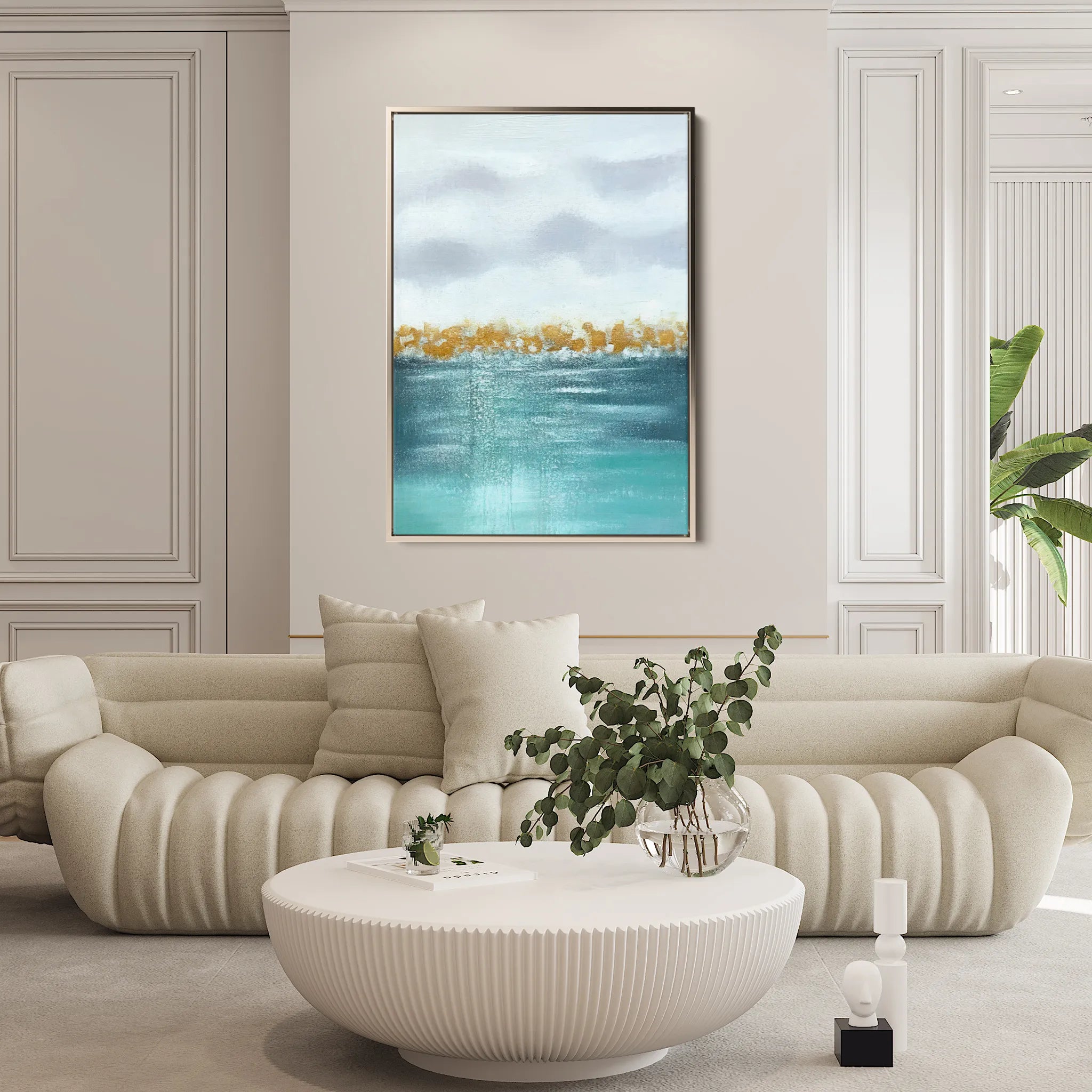 Abstract 021 Canvas Art 18" x 24" / 45 x 60 cm / Black