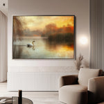 Animals 021 Canvas Art 18" x 24" / 45 x 60 cm / Black