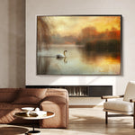 Animals 021 Canvas Art 18" x 24" / 45 x 60 cm / Black