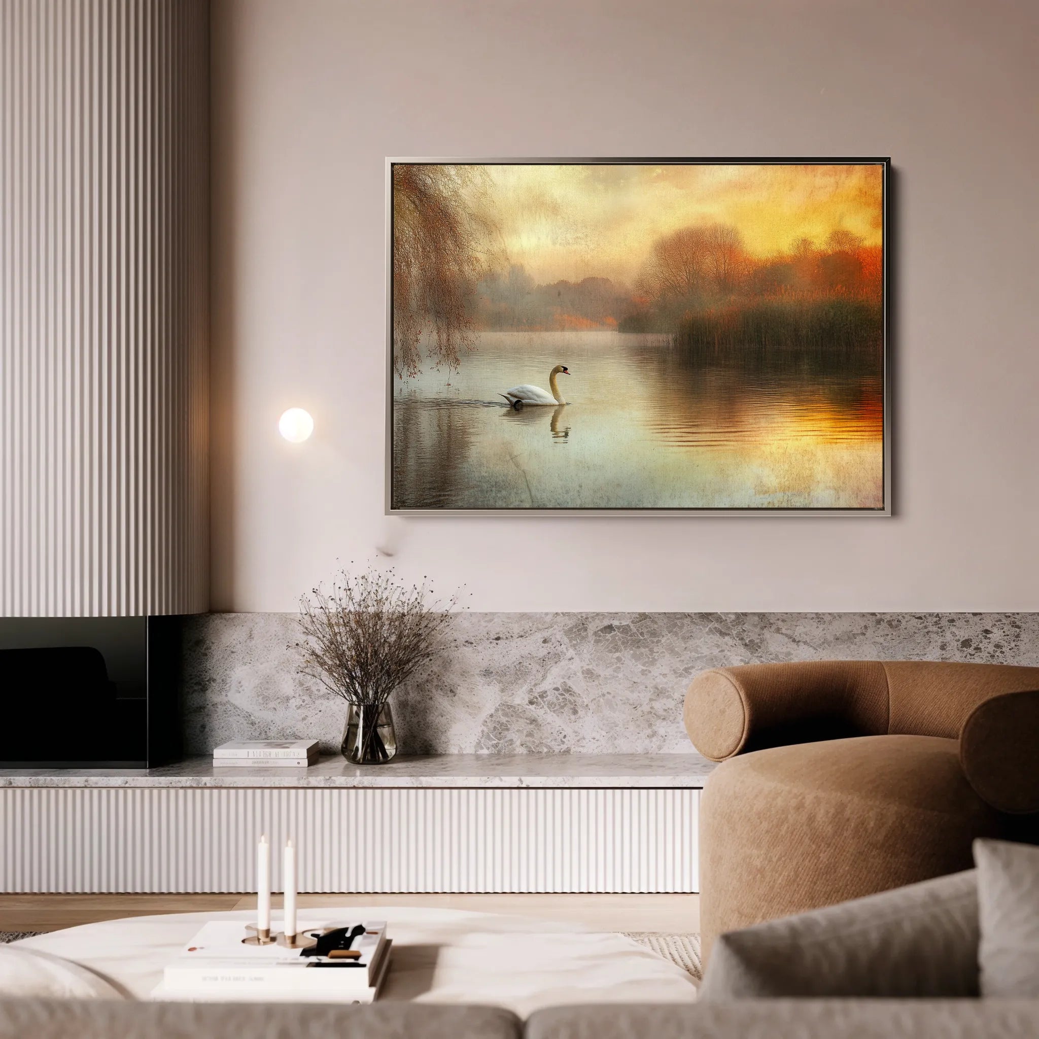 Animals 021 Canvas Art 18" x 24" / 45 x 60 cm / Black