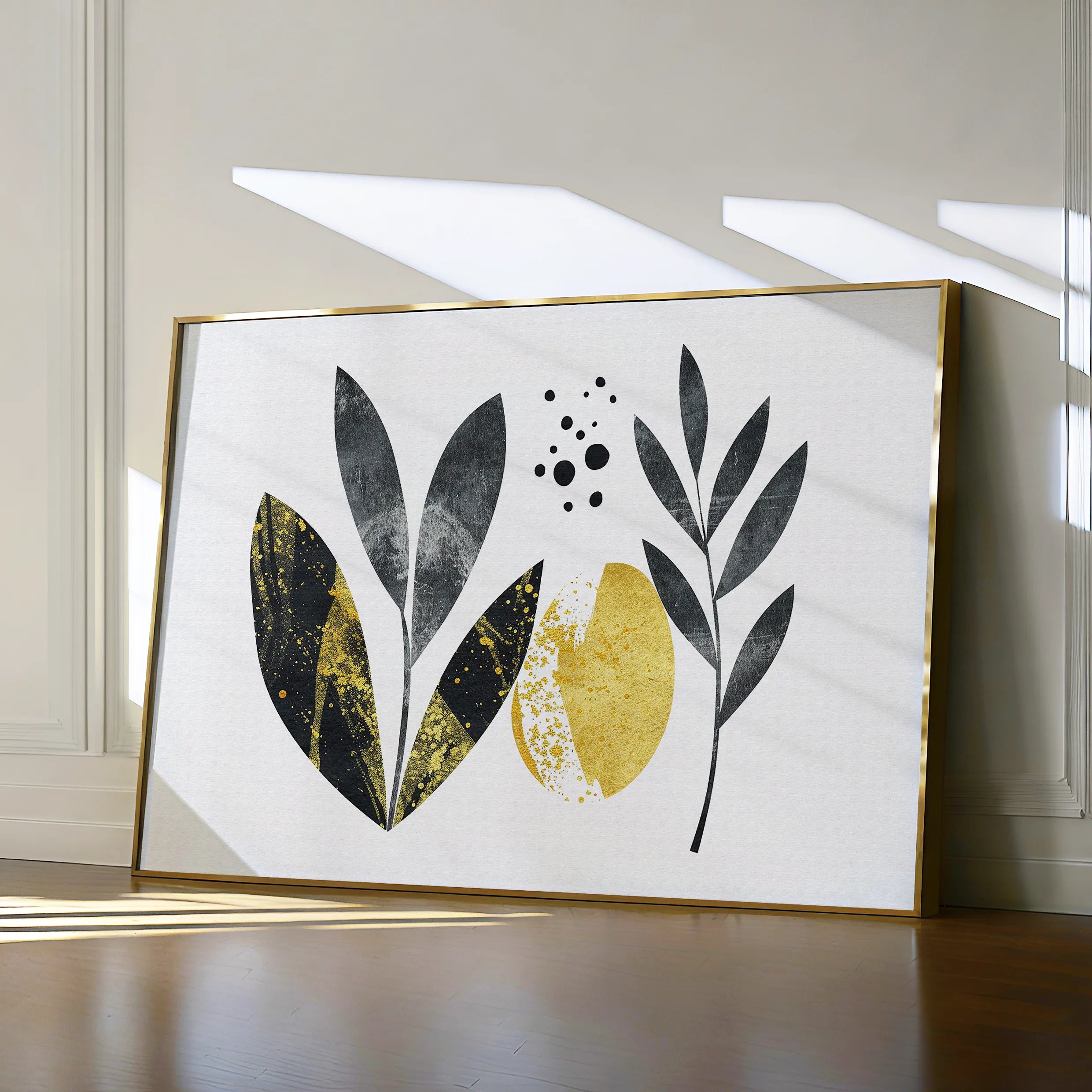 Boho 021 Canvas Art 18" x 24" / 45 x 60 cm / Black