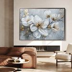 Floral 021 Canvas Art 18" x 24" / 45 x 60 cm / Black