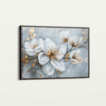 Floral 021 Canvas Art 18" x 24" / 45 x 60 cm / Black