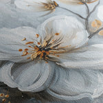 Floral 021 Canvas Art 18" x 24" / 45 x 60 cm / Black