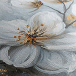 Floral 021 Canvas Art 60 x 40 cm / Black