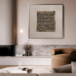 Islamic 021 Canvas Art 60 x 60 cm / Black