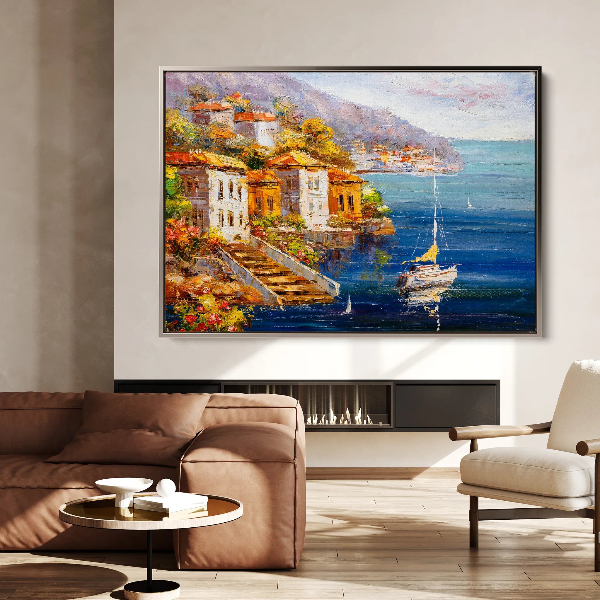 Landscape 021 Canvas Art 18" x 24" / 45 x 60 cm / Black