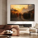 Orientalist 021 Canvas Art 18" x 24" / 45 x 60 cm / Black