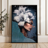 Portrait 021 Canvas Art 18" x 24" / 45 x 60 cm / Black