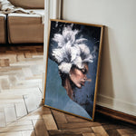 Portrait 021 Canvas Art 18" x 24" / 45 x 60 cm / Black
