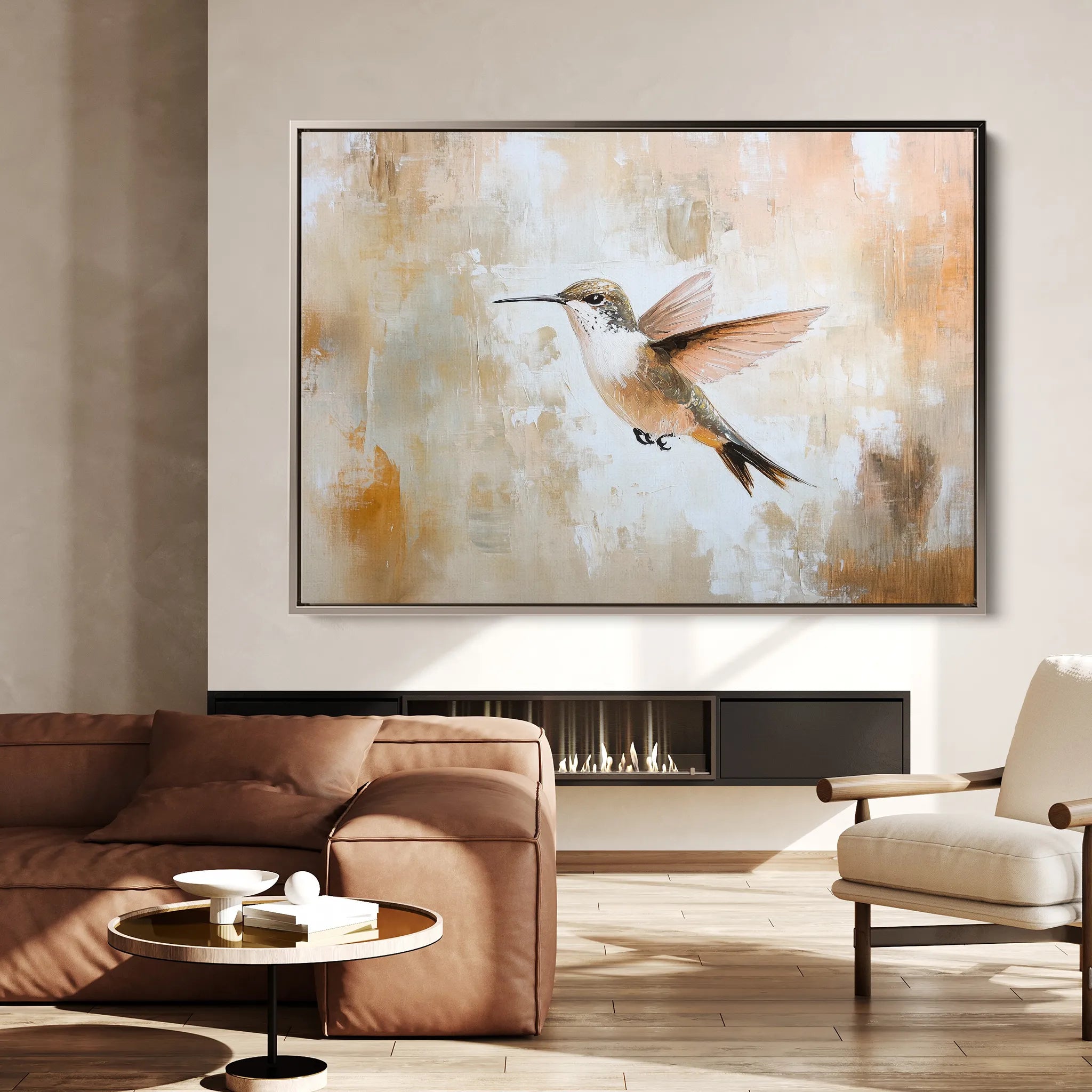 Animals 022 Canvas Art 18" x 24" / 45 x 60 cm / Black
