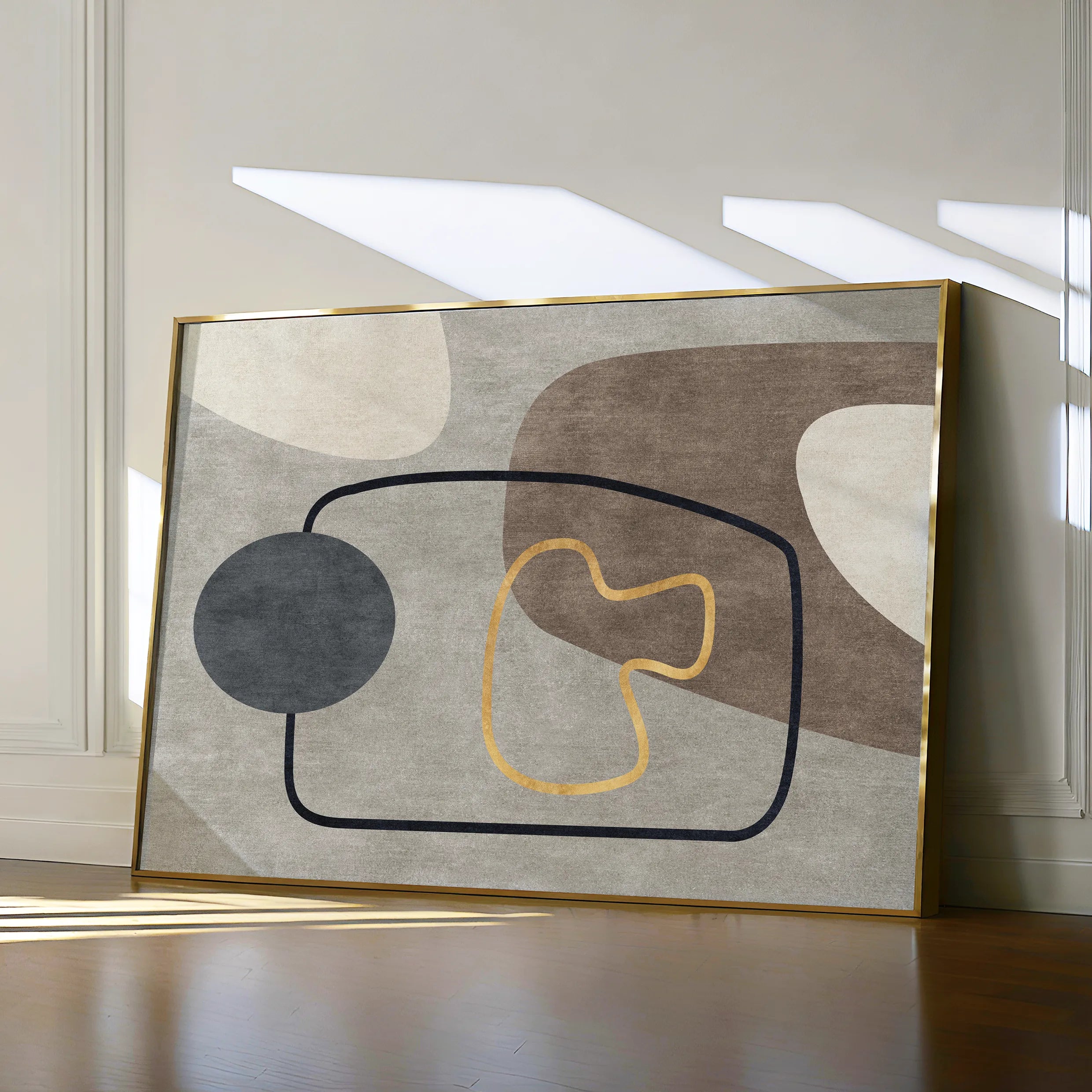 Boho 022 Canvas Art 18" x 24" / 45 x 60 cm / Black