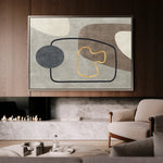 Boho 022 Canvas Art 18" x 24" / 45 x 60 cm / Black