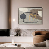 Boho 022 Canvas Art 18" x 24" / 45 x 60 cm / Black