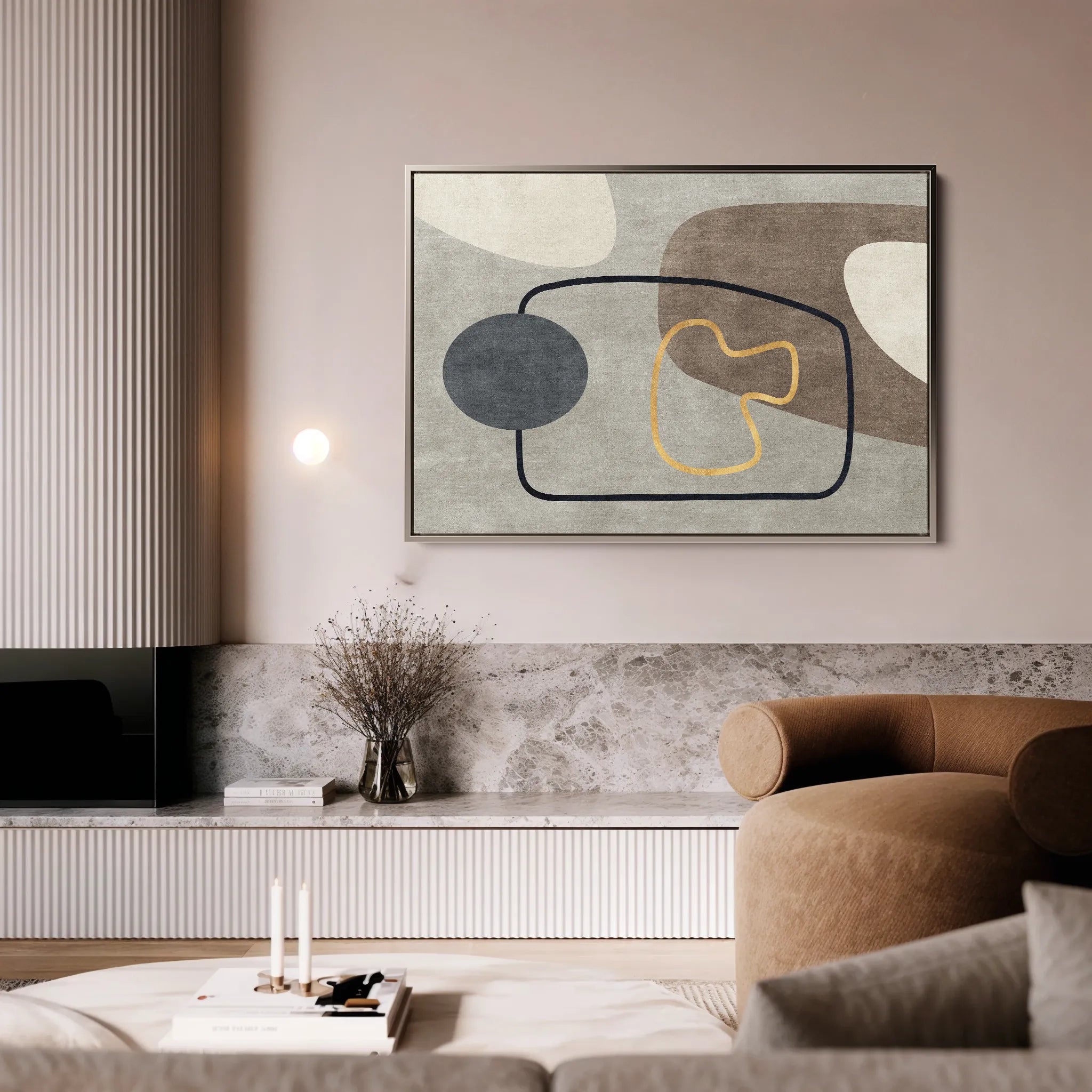 Boho 022 Canvas Art 18" x 24" / 45 x 60 cm / Black