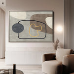 Boho 022 Canvas Art 60 x 40 cm / Black