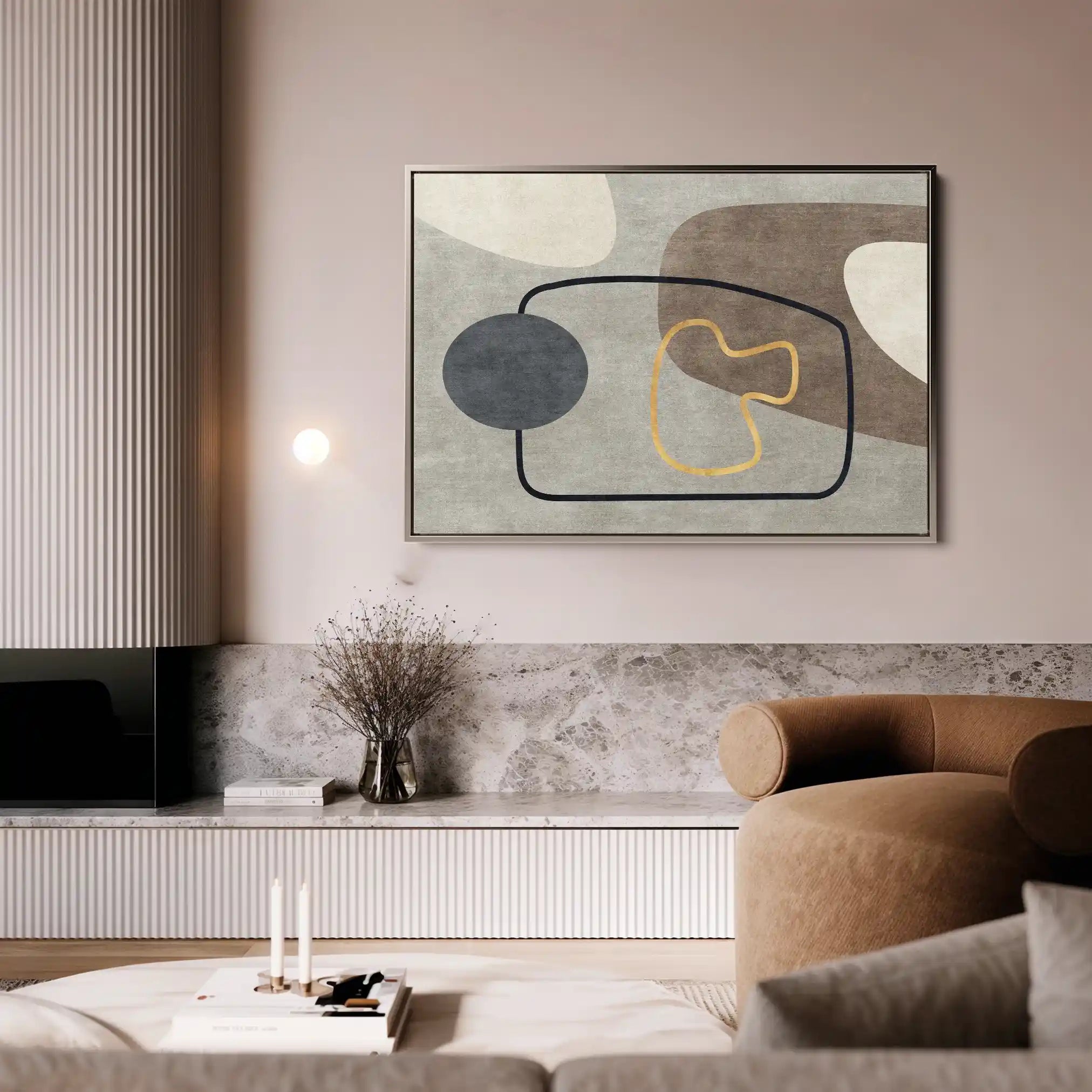 Boho 022 Canvas Art 60 x 40 cm / Black