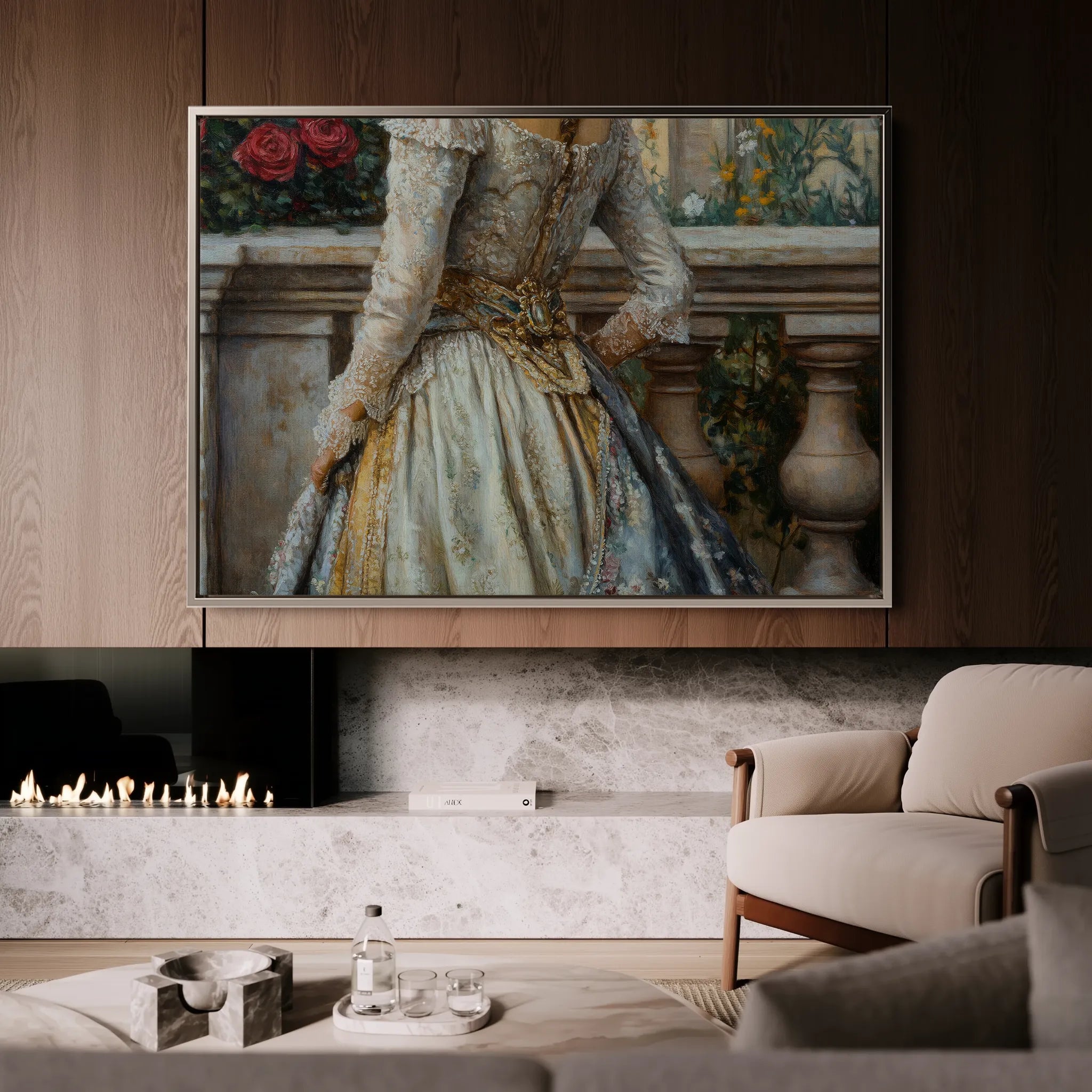 Classic 022 Canvas Art 18" x 24" / 45 x 60 cm / Black