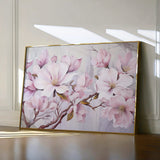 Floral 022 Canvas Art 18" x 24" / 45 x 60 cm / Black