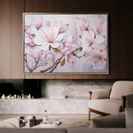 Floral 022 Canvas Art 18" x 24" / 45 x 60 cm / Black