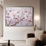 Floral 022 Canvas Art 18" x 24" / 45 x 60 cm / Black