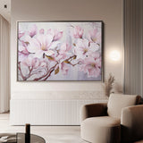 Floral 022 Canvas Art 18" x 24" / 45 x 60 cm / Black