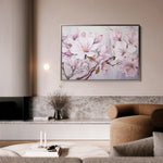 Floral 022 Canvas Art 18" x 24" / 45 x 60 cm / Black