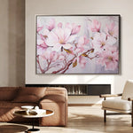 Floral 022 Canvas Art 60 x 40 cm / Black