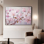 Floral 022 Canvas Art 60 x 40 cm / Black
