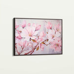 Floral 022 Canvas Art 60 x 40 cm / Black