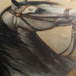 Horses 022 Canvas Art 60 x 40 cm / Black