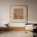 Islamic 022 Canvas Art 60 x 60 cm / Black