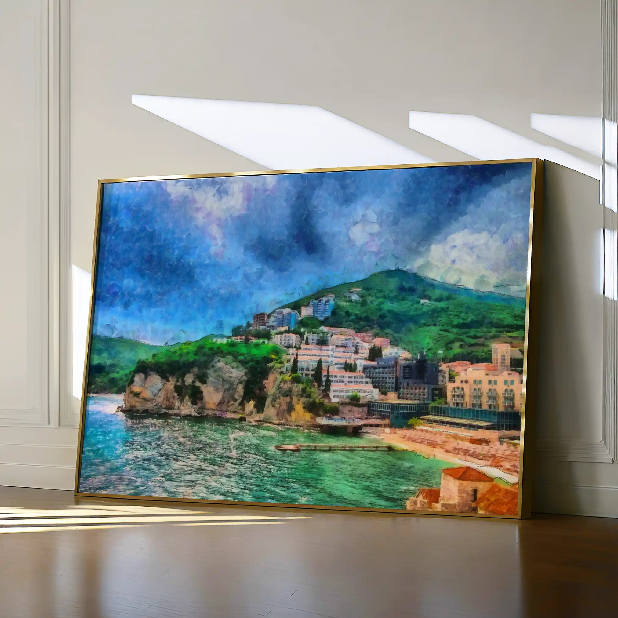 Landscape 022 Canvas Art 60 x 40 cm / Black